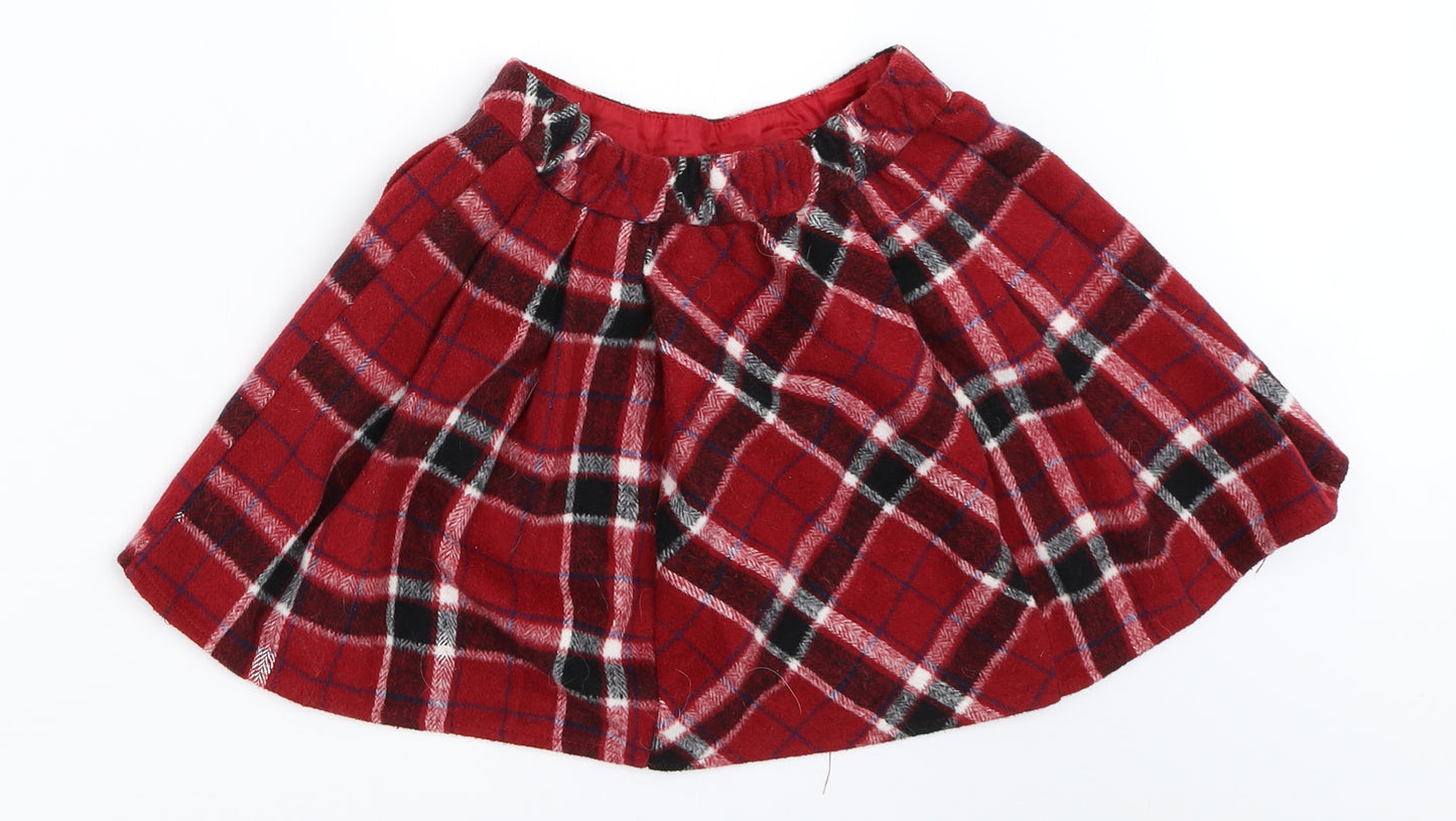 TU Girls Red   Skater Skirt Size 7 Years