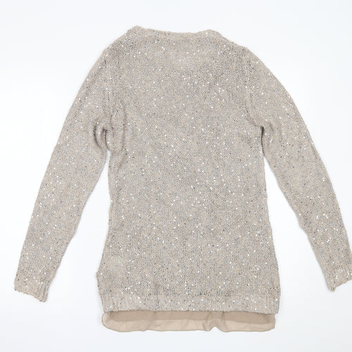 Your Sixth Sense Womens Beige   Pullover Jumper Size S