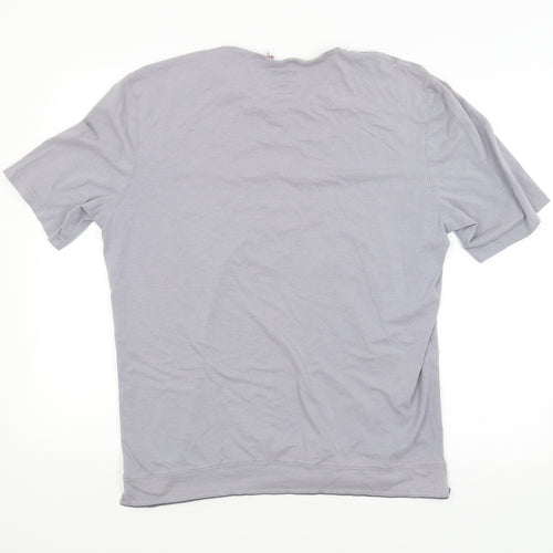 Bridgeport Mens Grey   Basic T-Shirt Size XL