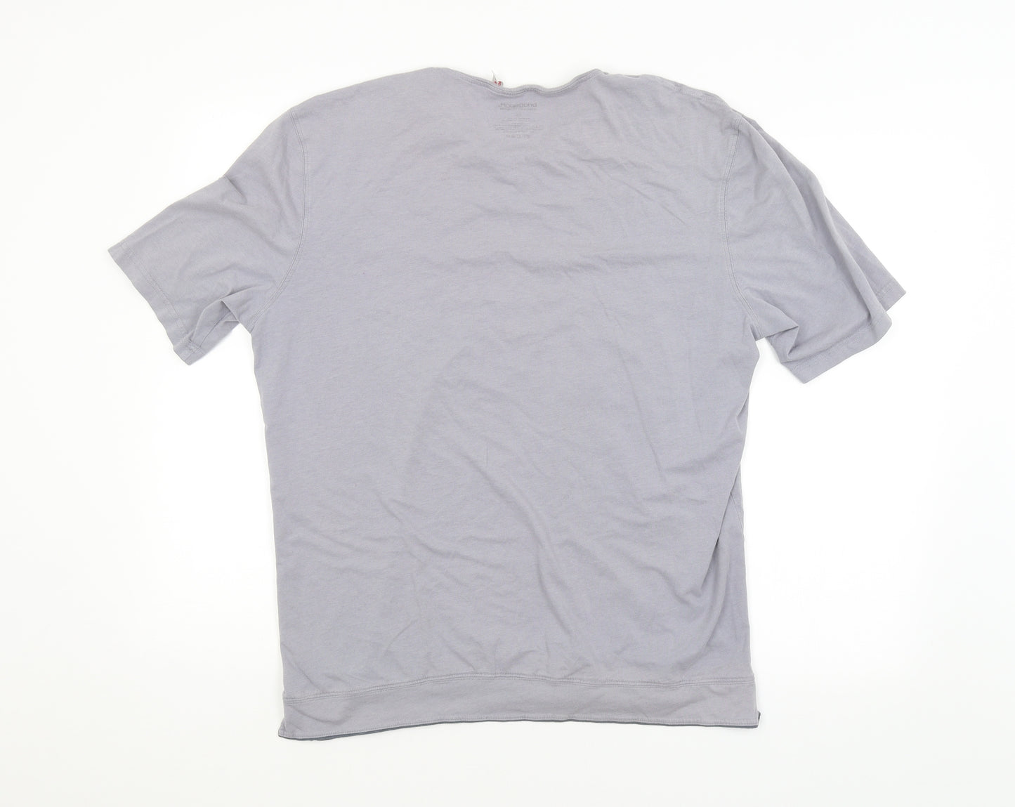 Bridgeport Mens Grey   Basic T-Shirt Size XL