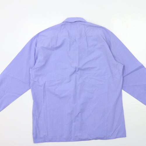 C&A Mens Purple    Dress Shirt Size L