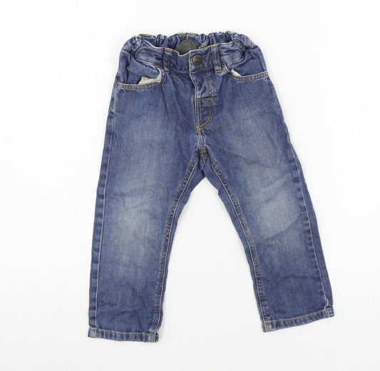 H&M Boys Blue  Denim Straight Jeans Size 2 Years