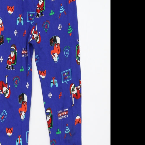 George Boys Blue Polka Dot   Pyjama Pants Size 9-10 Years  - christmas