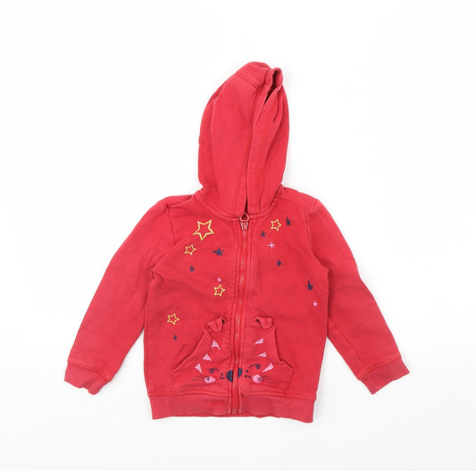 George Girls Red   Jacket  Size 3 Years