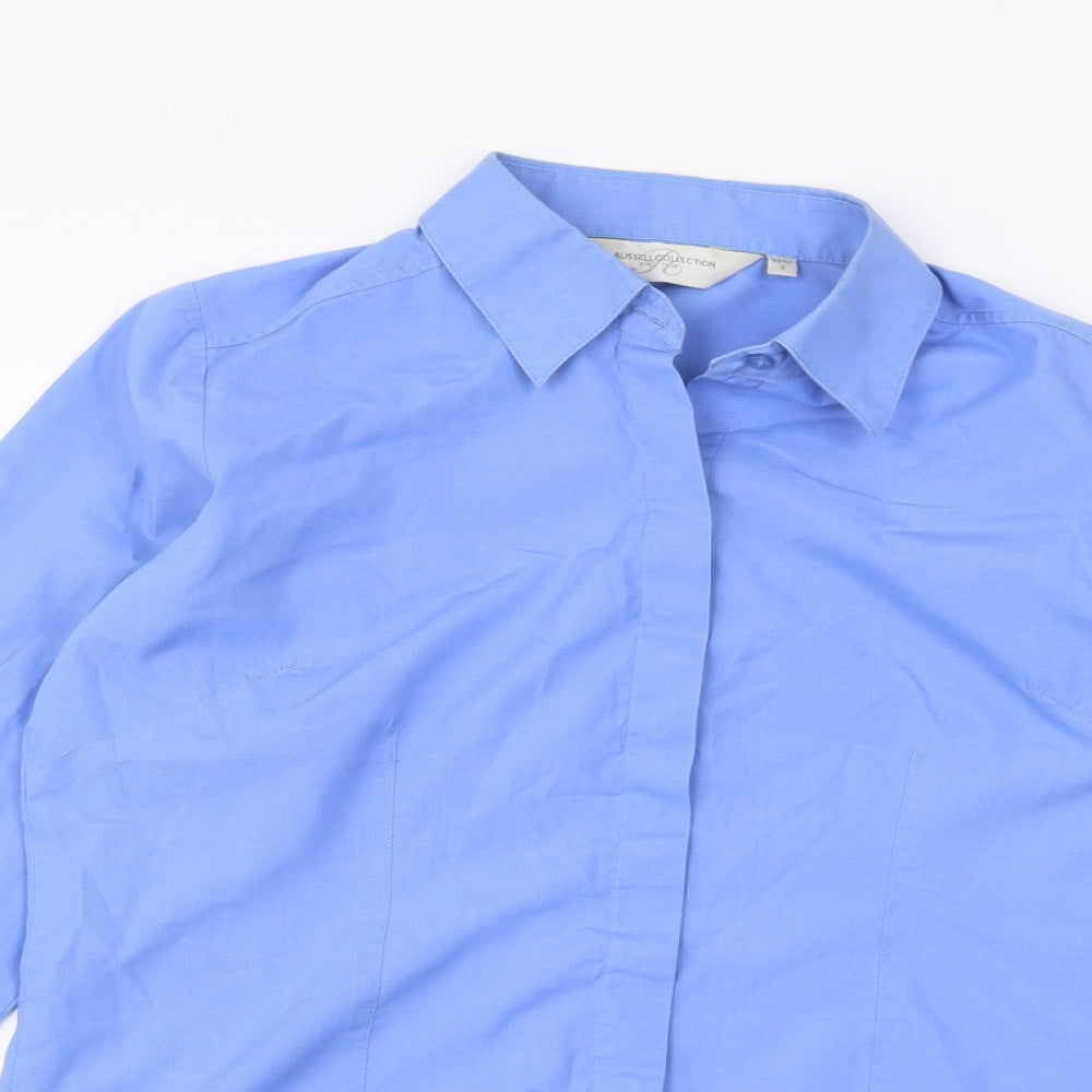 Russell Mens Blue    Dress Shirt Size S