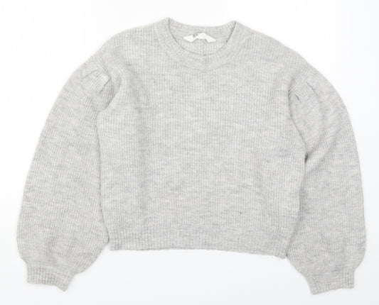 H&M Boys Grey  Knit Pullover Jumper Size 11-12 Years