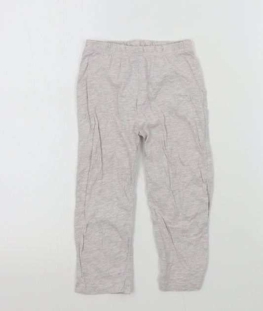 Primark Girls Grey Colourblock  Top Pyjama Pants Size 2-3 Years