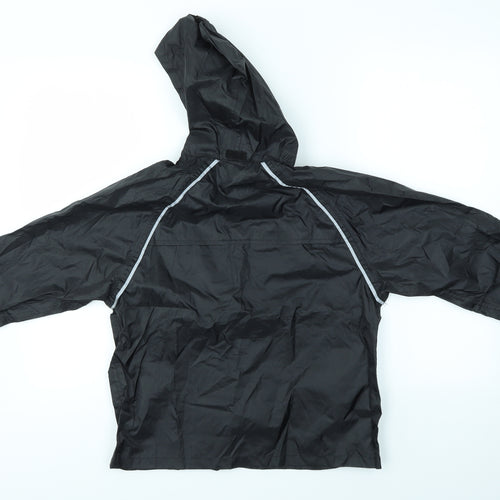 Freedom Trail Boys Black   Rain Coat Coat Size 9-10 Years
