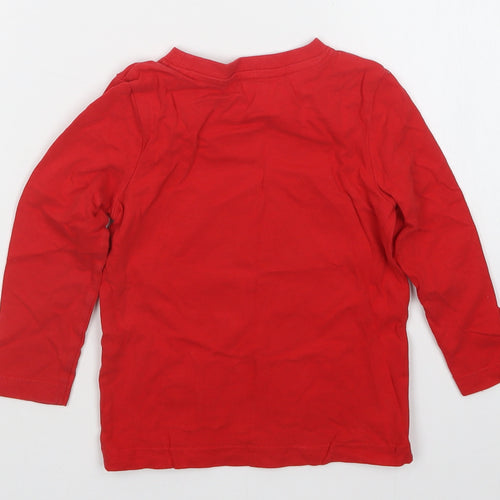 Nutmeg Boys Red    Pyjama Top Size 2-3 Years  - Christmas