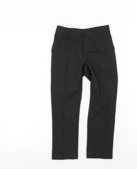 M&S Boys Grey Colourblock  Dress Pants Trousers Size 4-5 Years - school trousers