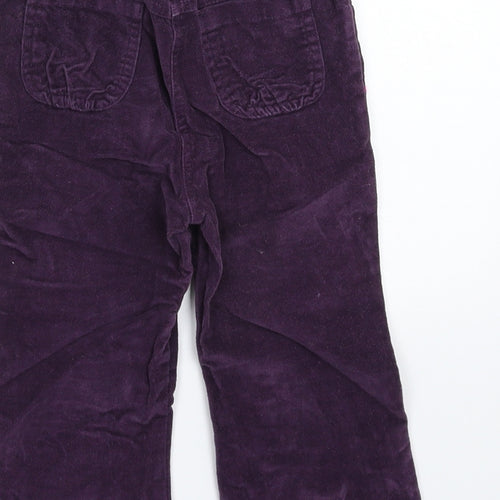MINIMODE Girls Purple  Corduroy Capri Trousers Size 2-3 Years