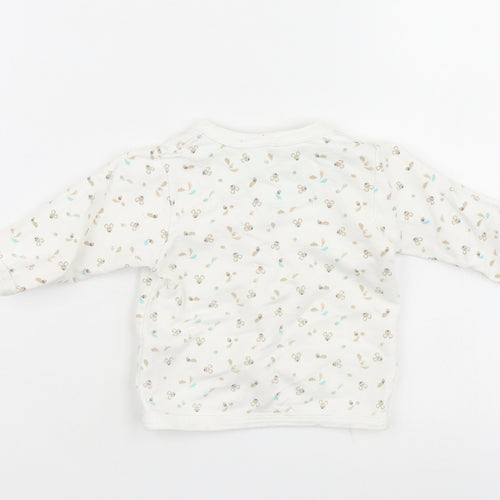 Ergee Girls White Spotted  Cardigan Jumper Size 0-3 Months