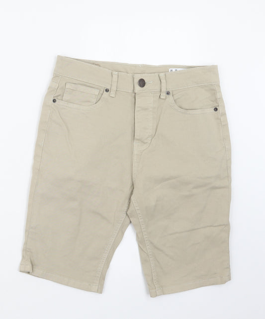 Denim Co. Mens Beige   Cargo Shorts Size 29 in