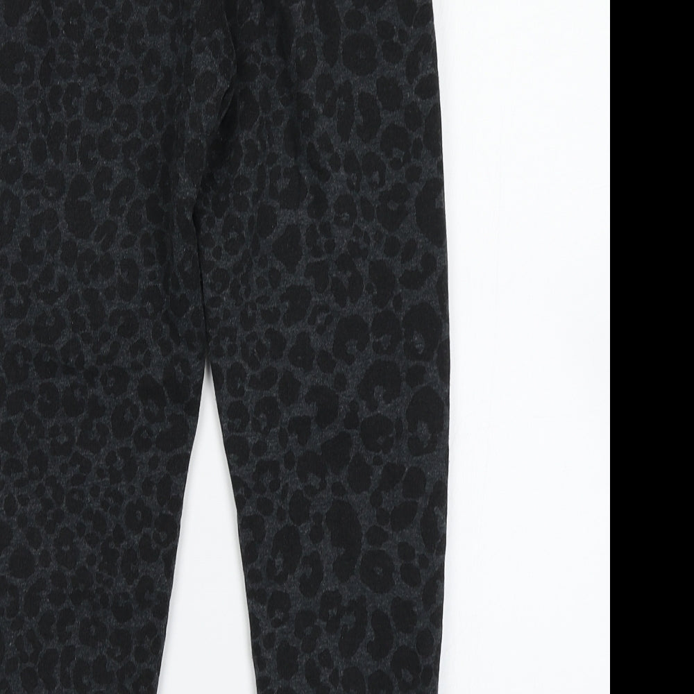 NXT Girls Grey Animal Print  Jogger Trousers Size 9 Months