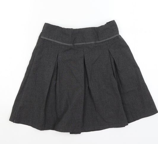 TU Girls Grey   Pleated Skirt Size 9 Years