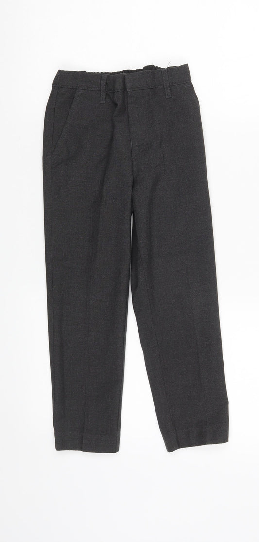 TU Boys Grey   Chino Trousers Size 6 Years - schoolwear