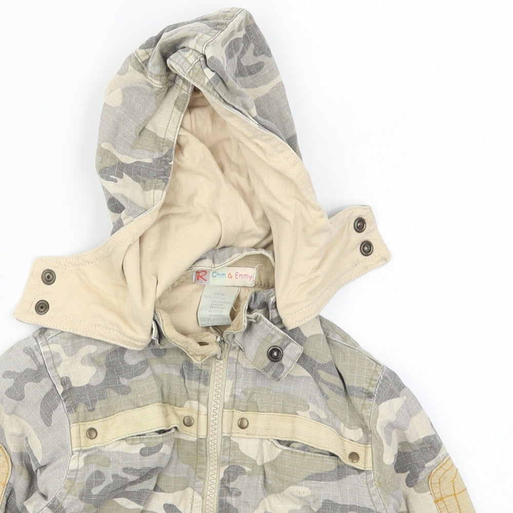 Rohm & Emmy Boys Beige Camouflage  Jacket  Size 2 Years