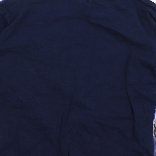 Avenger Boys Blue Geometric Jersey  Pyjama Top Size 7-8 Years