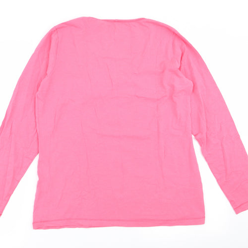 yaya  Womens Pink   Basic T-Shirt Size 2XL