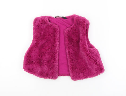 George Girls Purple   Windbreaker Waistcoat Size 3-4 Years