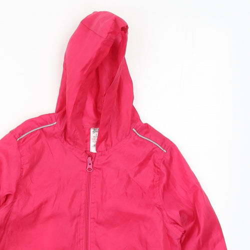 Preworn Girls Pink   Rain Coat Coat Size 7 Years