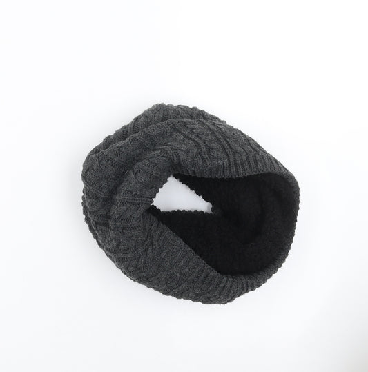 Cedar Wood State Mens Grey  Knit Scarf  One Size  - snood