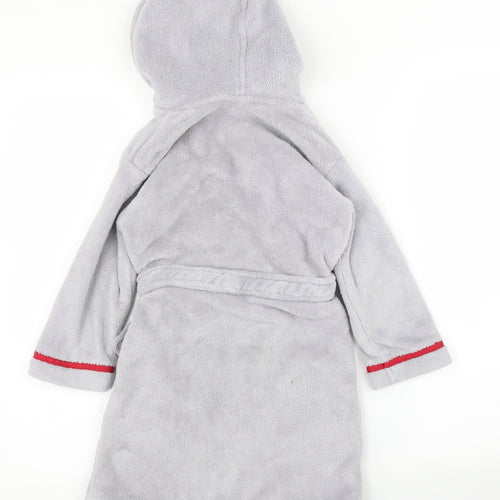 Happy Spider Boys Grey Solid   Robe Size 4-5 Years