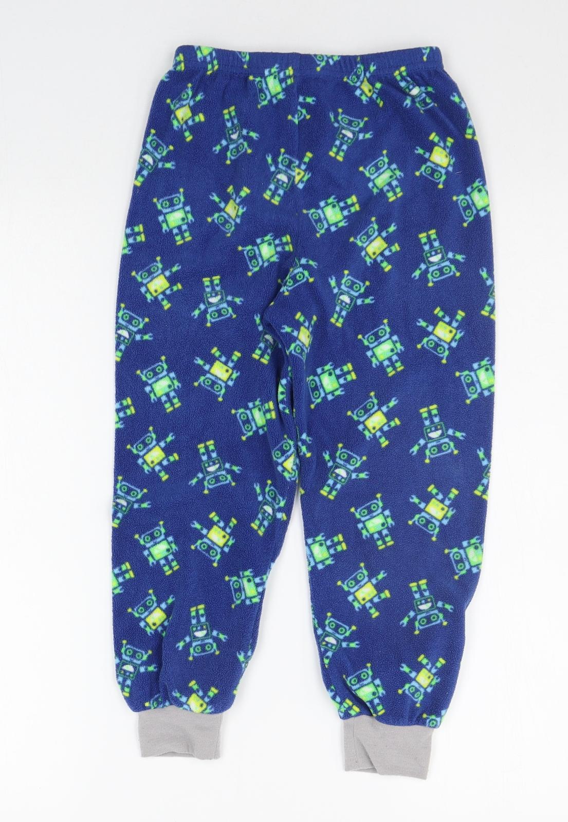 Primark Boys Blue Geometric   Pyjama Pants Size 6-7 Years