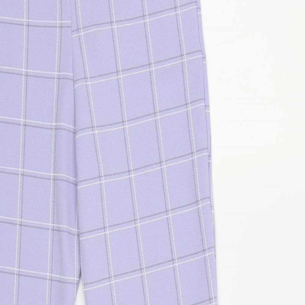 Light purple plaid sales pants