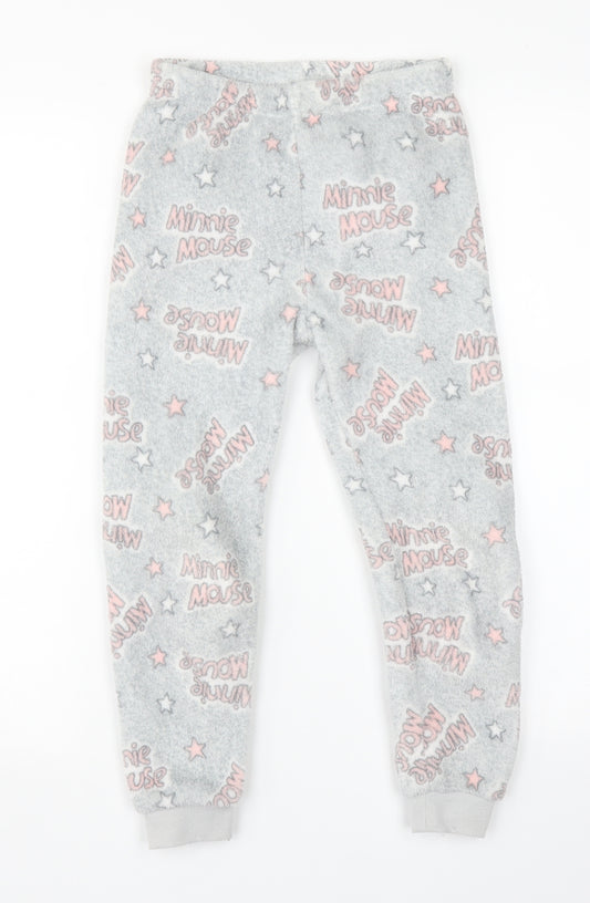 Primark Girls Grey    Pyjama Pants Size 6-7 Years  - Minnie mouse