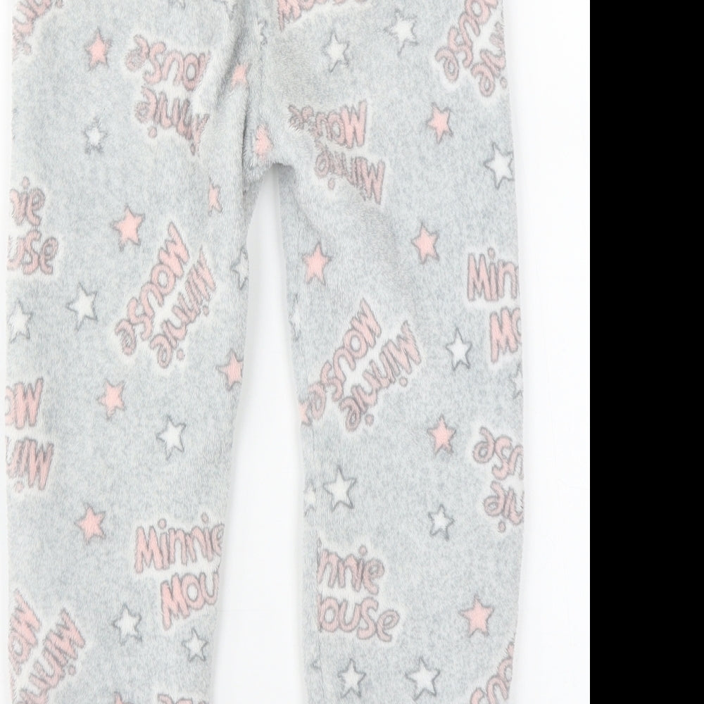 Primark Girls Grey    Pyjama Pants Size 6-7 Years  - Minnie mouse