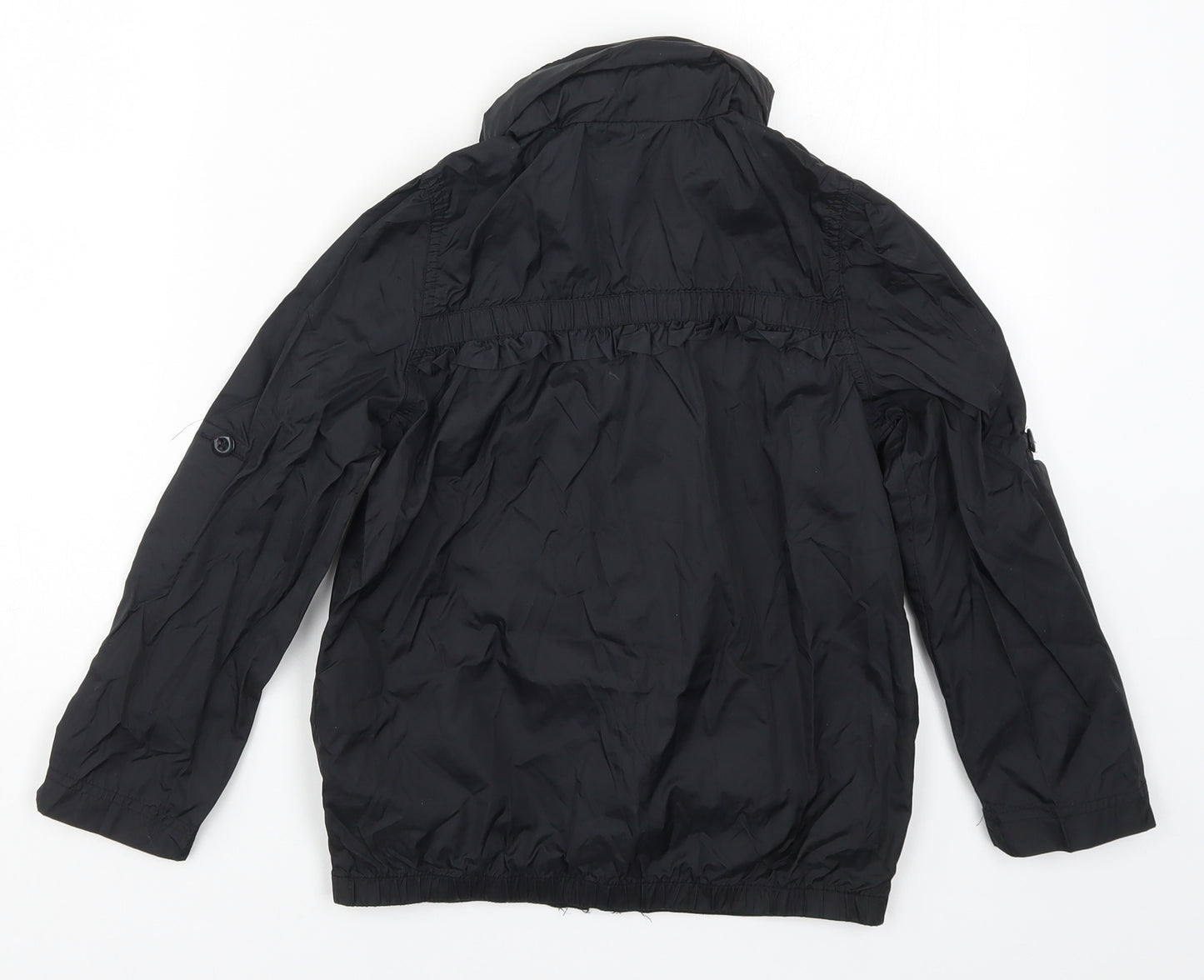 Miss Olypmus Girls Black   Basic Coat Coat Size 7-8 Years