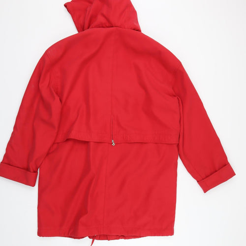 Astraka Womens Red   Overcoat Coat Size 12