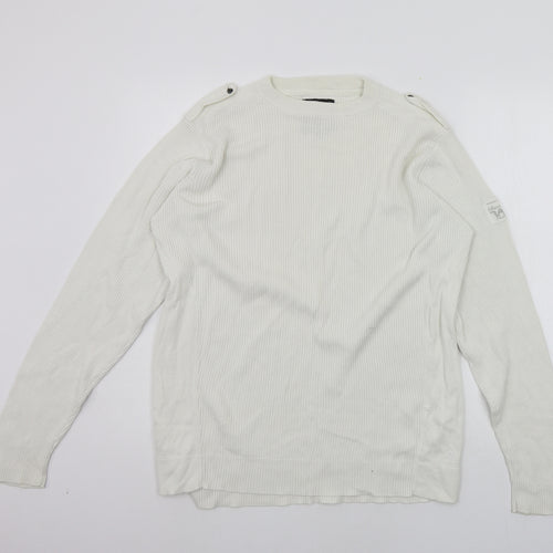 Kurt Muller Womens White   Pullover Jumper Size L