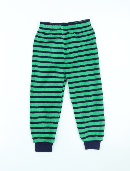 Primark Boys Green Striped   Pyjama Pants Size 2-3 Years