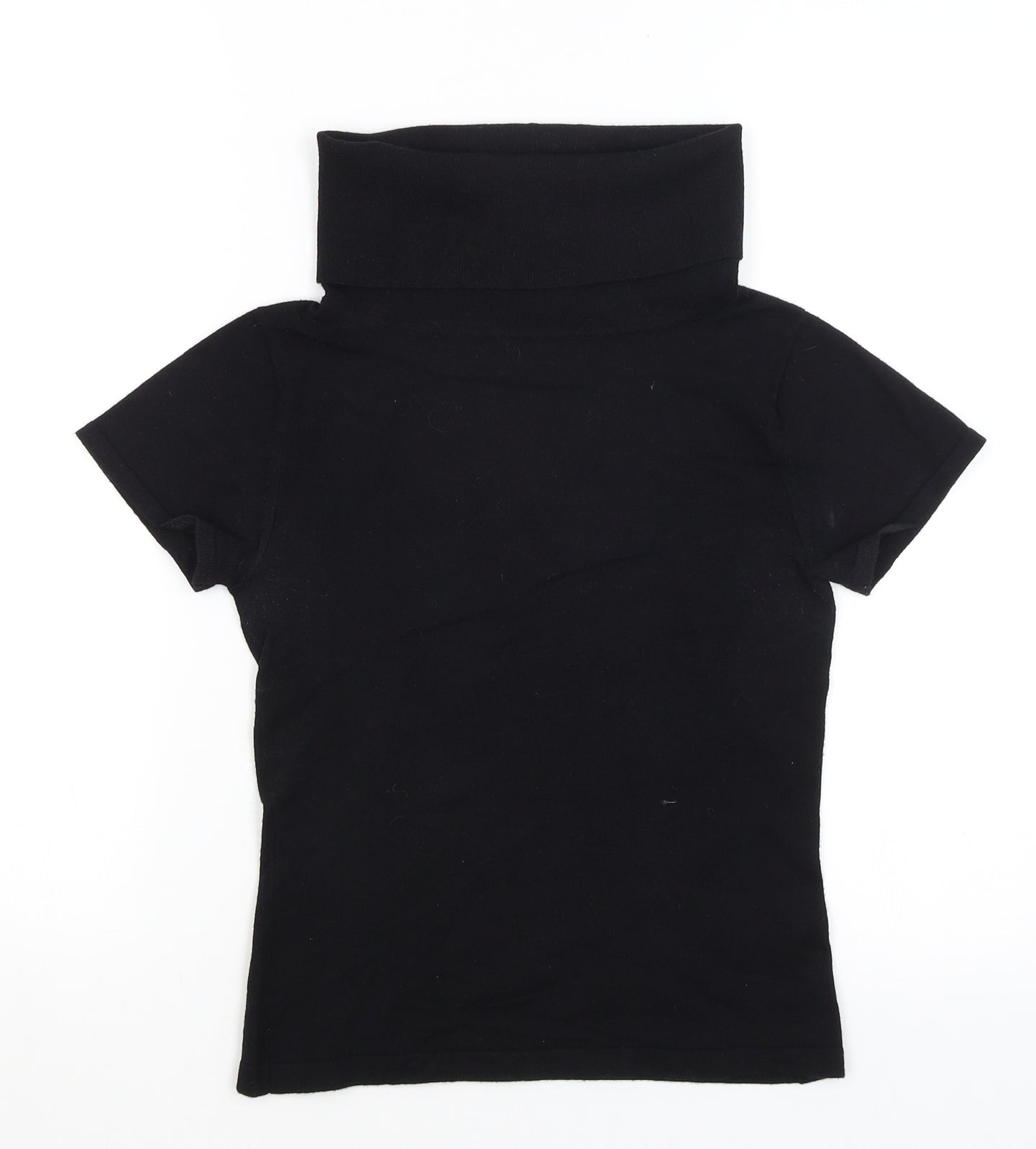 Bossini Girls Black   Basic T-Shirt Size 7 Years