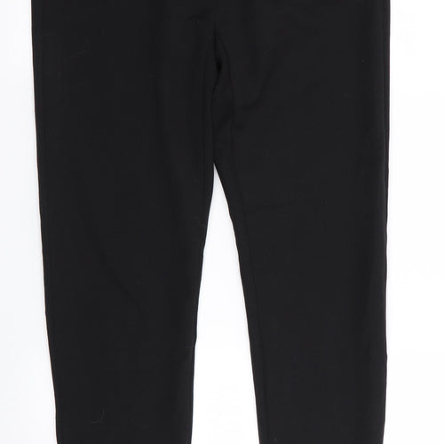NAF NAF Womens Black   Trousers  Size 8 L28 in - Leather Trims