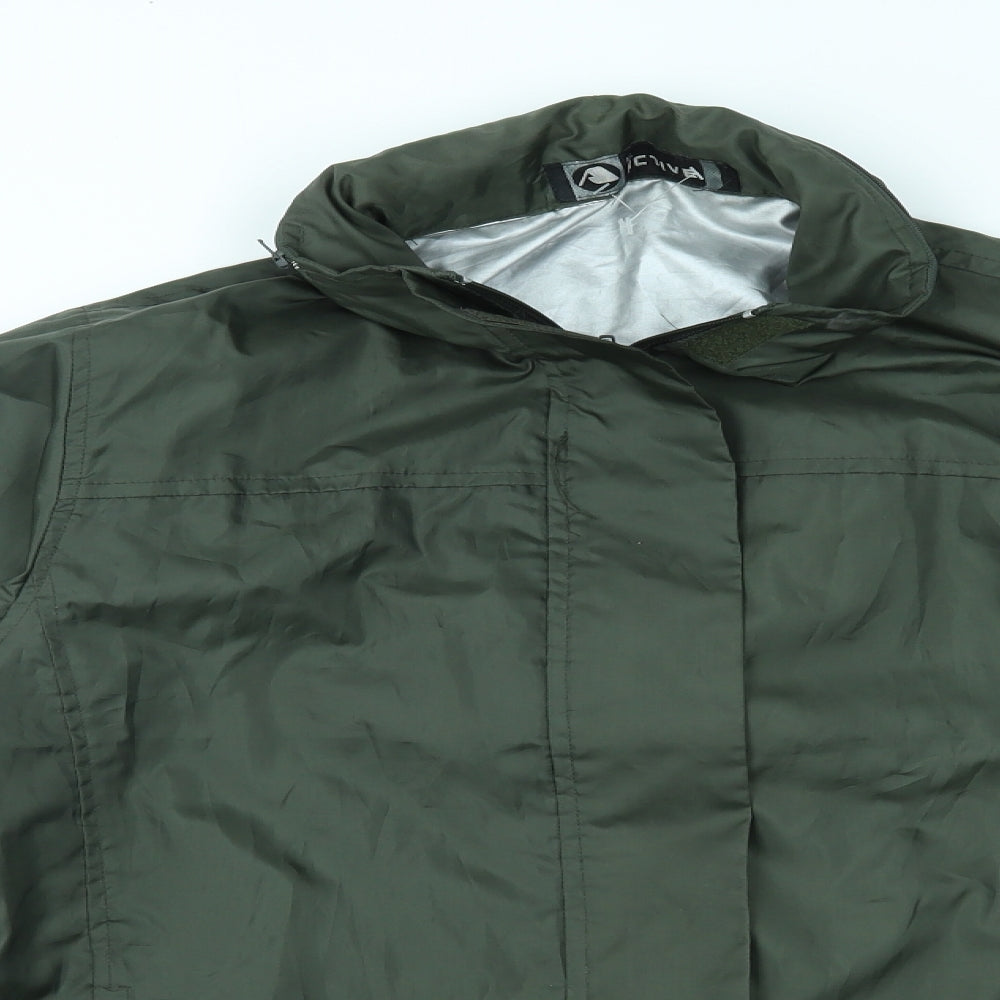 NLActive Mens Green   Anorak Coat Size M  - hood in collar