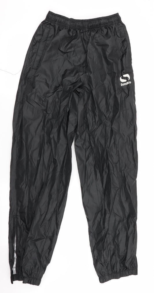 Sondico Womens Black   Rain Trousers Trousers Size S L31 in