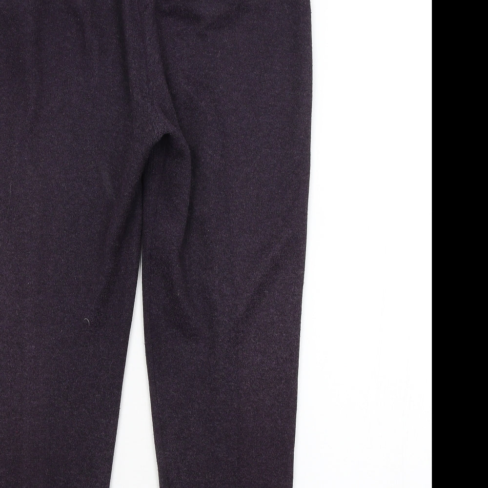 Anne Brooks Womens Purple   Sweatpants Trousers Size M L24 in