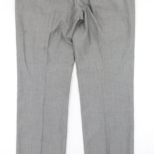 Harry Brown Mens Grey   Dress Pants Trousers Size 32 in L29 in