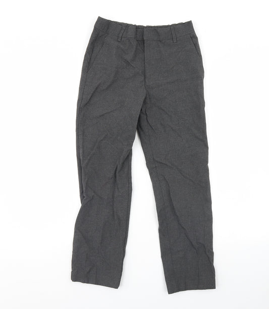 m&s Boys Grey   Dress Pants Trousers Size 10 Years - School