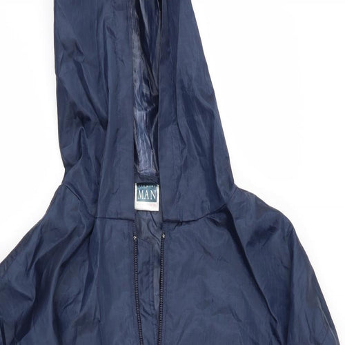 Premier Man Mens Blue   Rain Coat Coat Size S