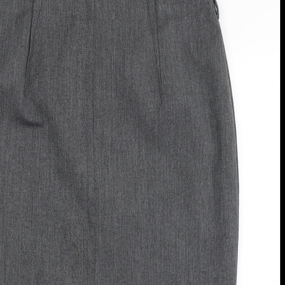 The Collection Debenhams Womens Grey Straight Pencil Skirt Size 14