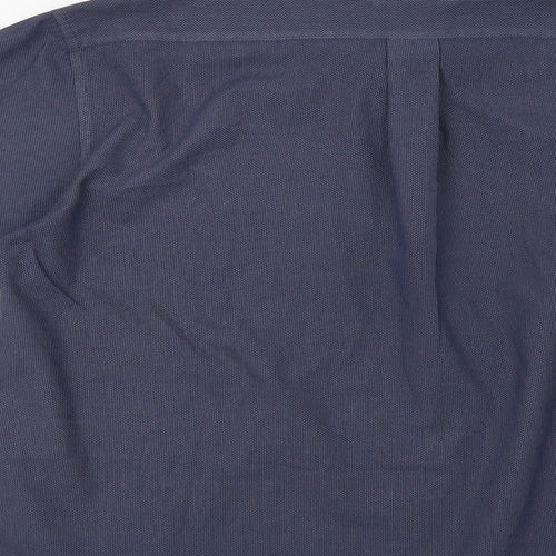 Tom Hagan Mens Blue Check   Dress Shirt Size 15.5
