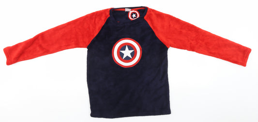 Marvel Boys Multicoloured   Pullover Jumper Size 11-12 Years  - Marvel, Captain America