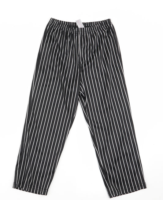 TU Girls Black Striped   Pyjama Pants Size 5-6 Years