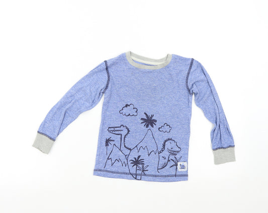 NEXT Boys Blue Solid   Pyjama Top Size 3-4 Years  - Dinosaurs