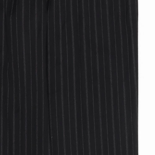 Armani  Womens Black Striped  Trousers  Size 20 L30 in