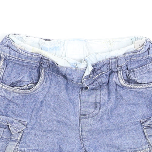 MINIMODE Baby Blue  Denim Cropped Jeans Size 12-18 Months